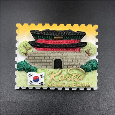 Различни Корейски световен туризъм Възпоменателни магнити за хладилник Традиционна корейска рокля Сеулска кула Корея Архитектура Декор Подаръци