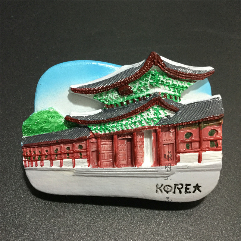 Различни Корейски световен туризъм Възпоменателни магнити за хладилник Традиционна корейска рокля Сеулска кула Корея Архитектура Декор Подаръци