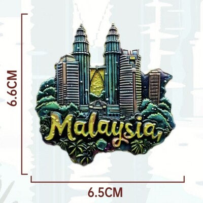 Азия, Малайзия, смола, 3D магнити за хладилник, туристически сувенир, стикер за хладилник, ръкоделие, подарък, декорация