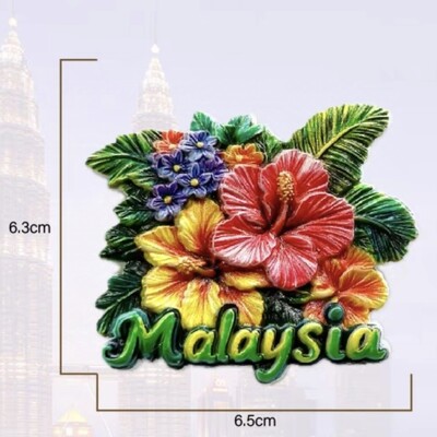 Азия, Малайзия, смола, 3D магнити за хладилник, туристически сувенир, стикер за хладилник, ръкоделие, подарък, декорация