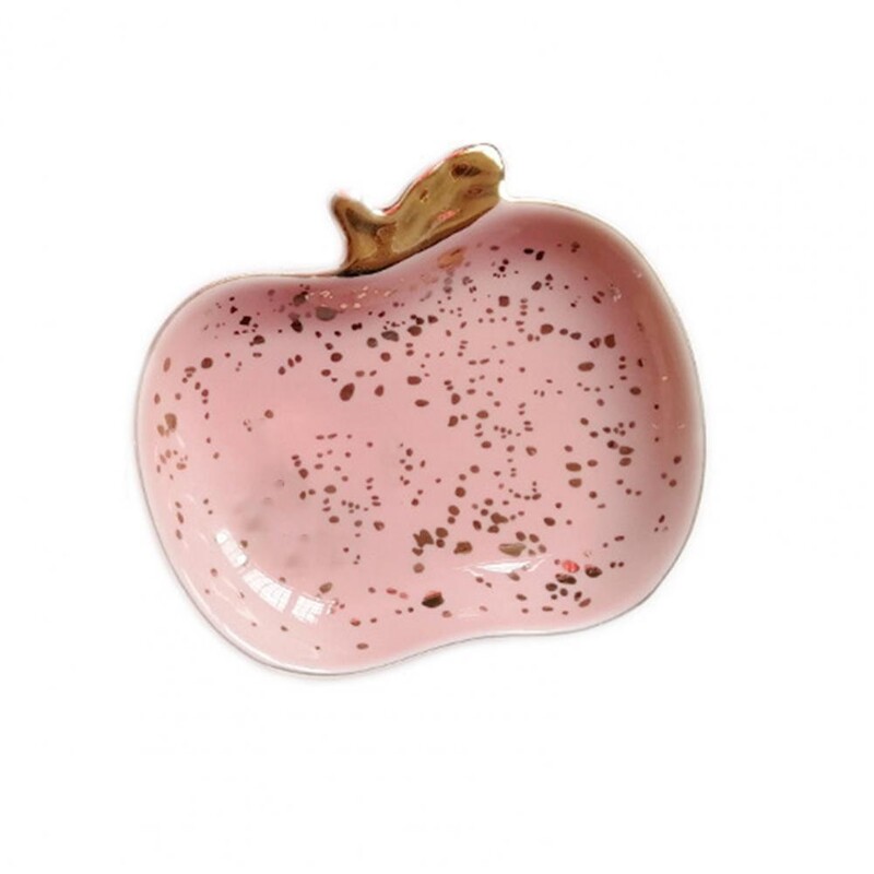 Ястие за дрънкулки Издръжлива купа за витрина за десерт с плодове Керамична чиния за бижута Колие Модна чиния за бижута за спалня