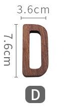 1 vnt. riešutmedžio medinės raidės angliškos abėcėlės „pasidaryk pats“ asmeninis vardo dizainas Menas amatai Laisvai stovinčios širdies vestuvių namų dekoras