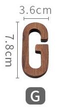 1 vnt. riešutmedžio medinės raidės angliškos abėcėlės „pasidaryk pats“ asmeninis vardo dizainas Menas amatai Laisvai stovinčios širdies vestuvių namų dekoras