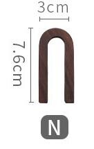 1 vnt. riešutmedžio medinės raidės angliškos abėcėlės „pasidaryk pats“ asmeninis vardo dizainas Menas amatai Laisvai stovinčios širdies vestuvių namų dekoras