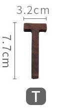 1 vnt. riešutmedžio medinės raidės angliškos abėcėlės „pasidaryk pats“ asmeninis vardo dizainas Menas amatai Laisvai stovinčios širdies vestuvių namų dekoras