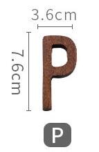 1 vnt. riešutmedžio medinės raidės angliškos abėcėlės „pasidaryk pats“ asmeninis vardo dizainas Menas amatai Laisvai stovinčios širdies vestuvių namų dekoras