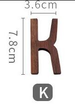 1 vnt. riešutmedžio medinės raidės angliškos abėcėlės „pasidaryk pats“ asmeninis vardo dizainas Menas amatai Laisvai stovinčios širdies vestuvių namų dekoras