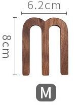 1 vnt. riešutmedžio medinės raidės angliškos abėcėlės „pasidaryk pats“ asmeninis vardo dizainas Menas amatai Laisvai stovinčios širdies vestuvių namų dekoras