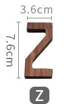 1 vnt. riešutmedžio medinės raidės angliškos abėcėlės „pasidaryk pats“ asmeninis vardo dizainas Menas amatai Laisvai stovinčios širdies vestuvių namų dekoras