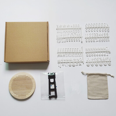 Apvali veltinio laiškų lenta 15x15 cm medinis rėmelis su plastikiniais laiškų pranešimų lenta kūdikių dovanos vaikų kambario dekoro papuošalai nuotraukų rekvizitai