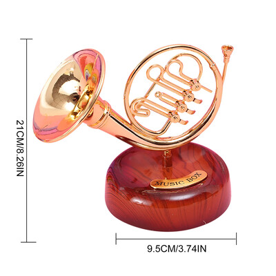 Vintažinio stiliaus dirbtinis telefono modelis, retro dervos namų dekoro ornamentas, klasikinės spalvos ir paprastas patvarus dizainas