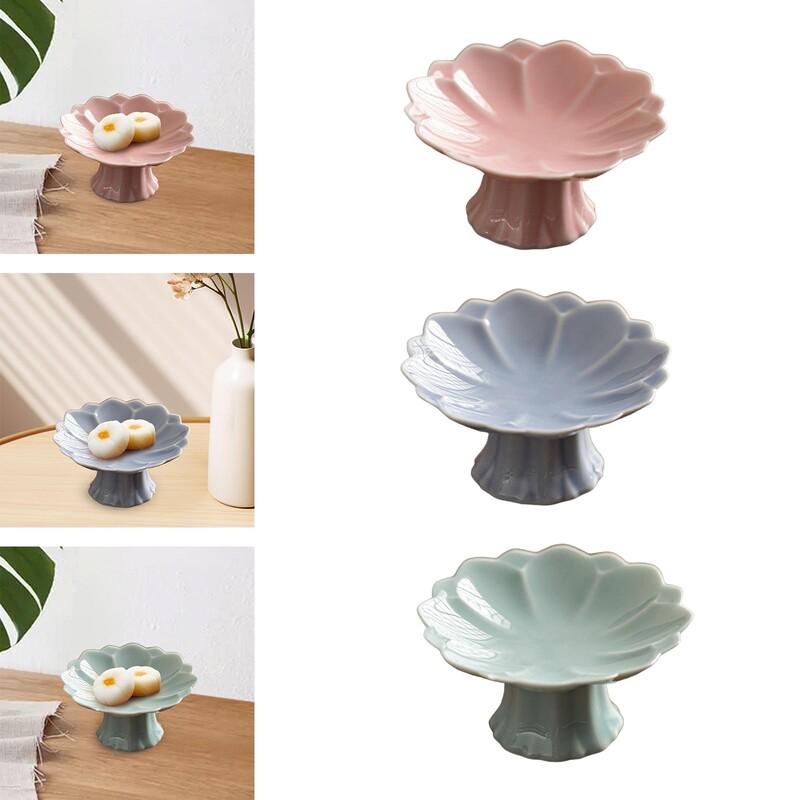 Плата за сервиране Декорация Модерен многофункционален керамичен поднос Сервираща чиния Фруктова купа за плодов десерт Кексче Семейство ядки