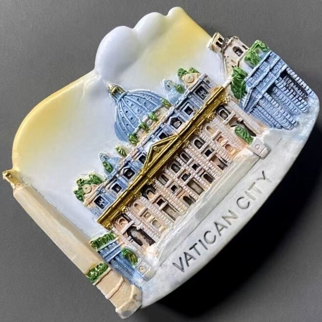 Ватиканският град Туризъм Възпоменателни творчески рисувани със смола занаяти Магнитен стикер за хладилник Подарък в Рим, Италия