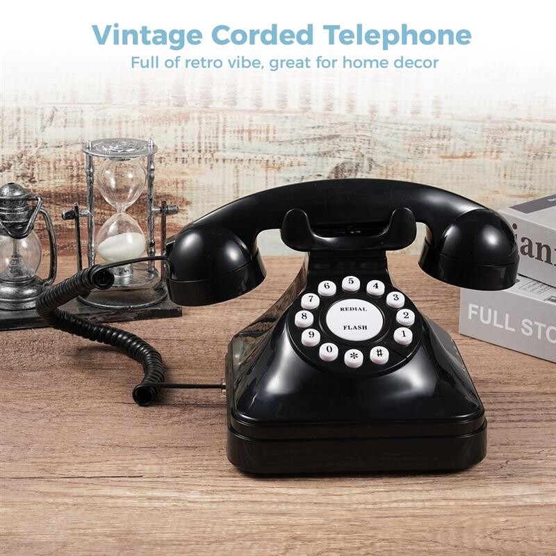 Laidinis fiksuotojo ryšio telefonas Krištolinio skaidrumo garsas Senovinis fiksuotojo telefono perrinkimo funkcija mygtuko veikimas Senas stalinis telefonas