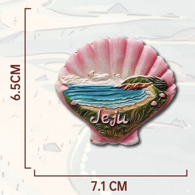 Азия Корея Чеджу смола 3D магнити за хладилник Туристически сувенир Стикер за хладилник Занаятчийски подарък Декорация