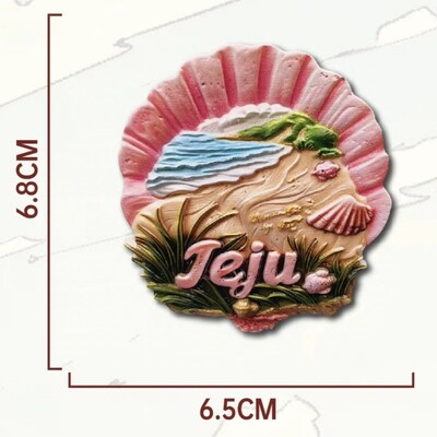 Азия Корея Чеджу смола 3D магнити за хладилник Туристически сувенир Стикер за хладилник Занаятчийски подарък Декорация