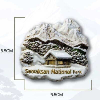 Азия Корея Чеджу смола 3D магнити за хладилник Туристически сувенир Стикер за хладилник Занаятчийски подарък Декорация
