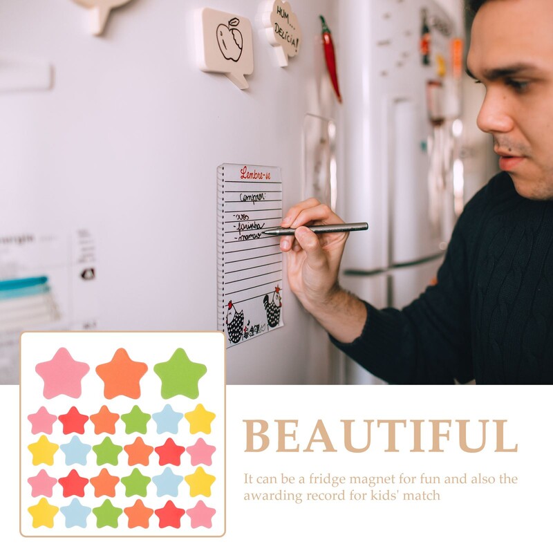 120 бр. Звезди Магнитен стикер Стикери с магнит за хладилник Звезди Стикер за хладилник за деца Магнити за черна дъска Стикери Аксесоар