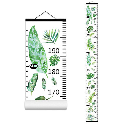 Карикатура Диаграма на растежа на бебета и деца Запис на дървена рамка Линийка за измерване на височината за момчета и момичета Декорация на детска стая 키재기