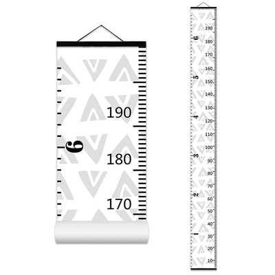 Карикатура Диаграма на растежа на бебета и деца Запис на дървена рамка Линийка за измерване на височината за момчета и момичета Декорация на детска стая 키재기