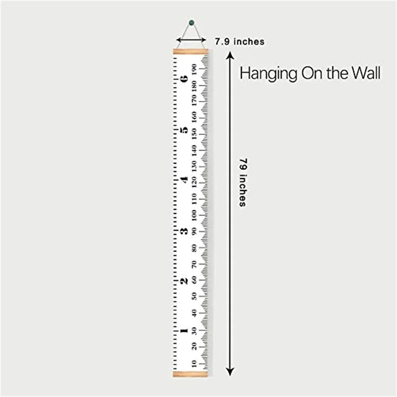 Карикатура Диаграма на растежа на бебета и деца Запис на дървена рамка Линийка за измерване на височината за момчета и момичета Декорация на детска стая 키재기
