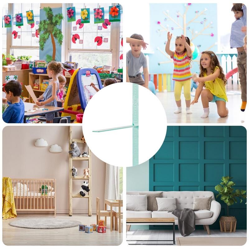 Сглобена линийка за височина 3D диаграма на растежа на децата 3D подвижна и многократна употреба Измерване на височината на децата за дневни спални