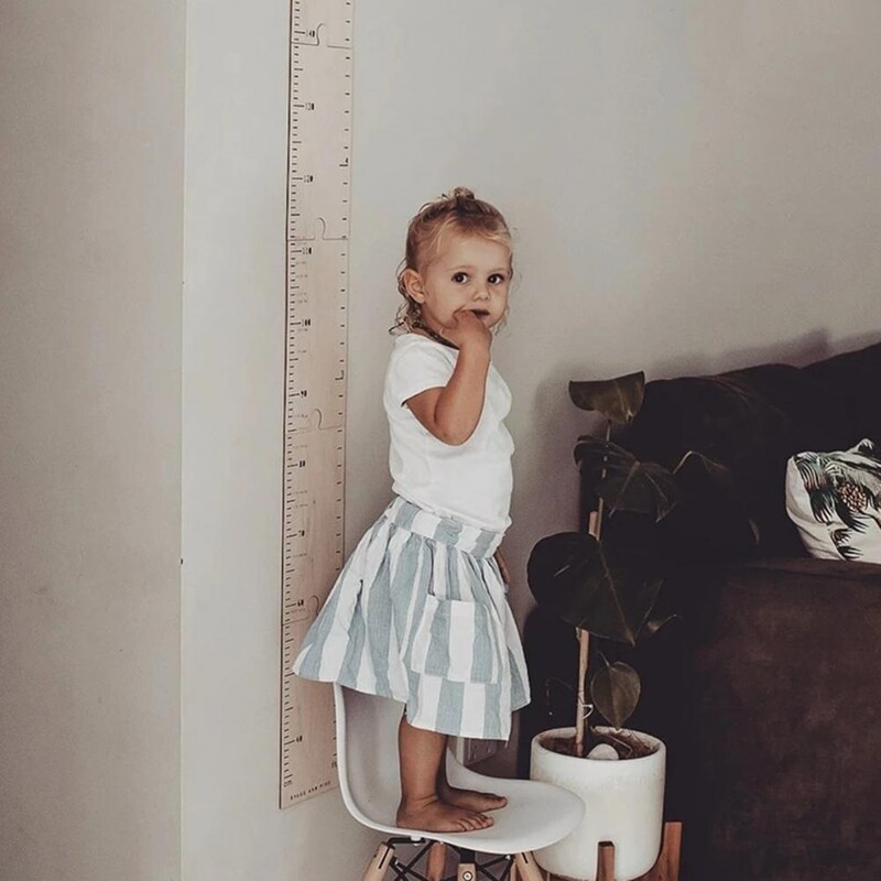 Висяща на стена Диаграма на растежа на децата Прецизна скала Детска стая Бебе до възрастни Момчета Момичета Дървена снаждане Линийка за измерване на височина