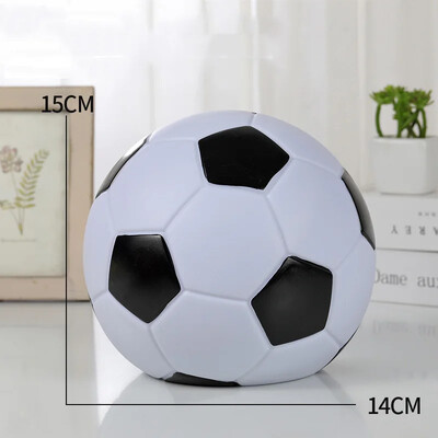 Баскетболна футболна касичка винилова детска анимационна касичка с монети касичка с монети, устойчива на падане студентски деца, подарък за рожден ден