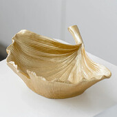 Смола Златни листа от гинко Съхранение Декоративни фигурки за настолен декор Веранда Настолен ключ Контейнер за съхранение на закуски