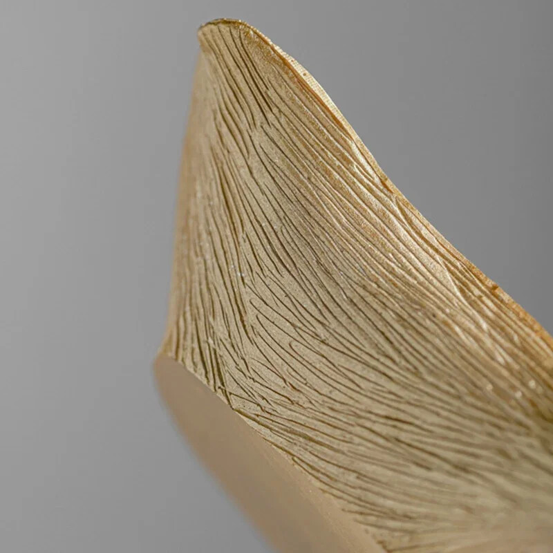 Смола Златни листа от гинко Съхранение Декоративни фигурки за настолен декор Веранда Настолен ключ Контейнер за съхранение на закуски