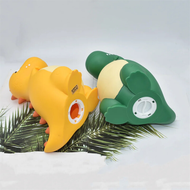 Очарователна банка Penny с форма на динозавър - Издръжлив PVC, дизайн с отваряща се горна част за лесен достъп, идеален за декор на дома и офиса