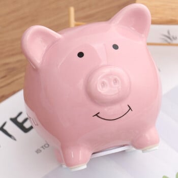 Imikeya Ceramic Piggy Bank Cute Pig Money Bank Τράπεζα νομισμάτων για αγόρια Διακοσμητικό δώρο εξοικονόμησης χρημάτων τράπεζας νομισμάτων