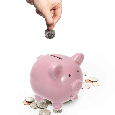 Керамична касичка Imikeya Сладко прасе Банка с пари Банка с монети Момичета Момчета Декоративна банка с монети Подарък за спестяване на пари