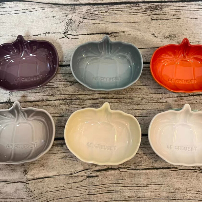 Helovino prancūziško moliūgo lėkštės spalvota keraminė naminių gyvūnėlių dubenėliui panirimo indas Rankų darbo garnyras Namų virtuvės deserto padėklo dekoravimas