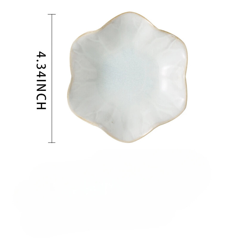 Šiaurės šalių minimalistinis papuošalų dėklas Mėlynas rožinis laikymo padėklas buitinė užkandžių skonio lėkštė Keraminė lotoso papuošalų demonstravimo lėkštė