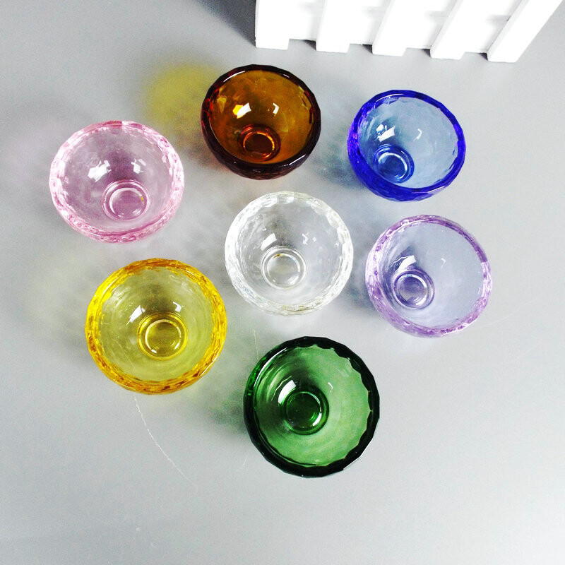 6 cm krištolinio stiklo dubuo eterinio aliejaus puodelis budistų indai namų dekoravimui