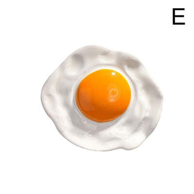 Симулация Храна Хладилник Магнитни стикери Смола Яйце Nordic Ins Декор Магнити за хладилници Домашен декор