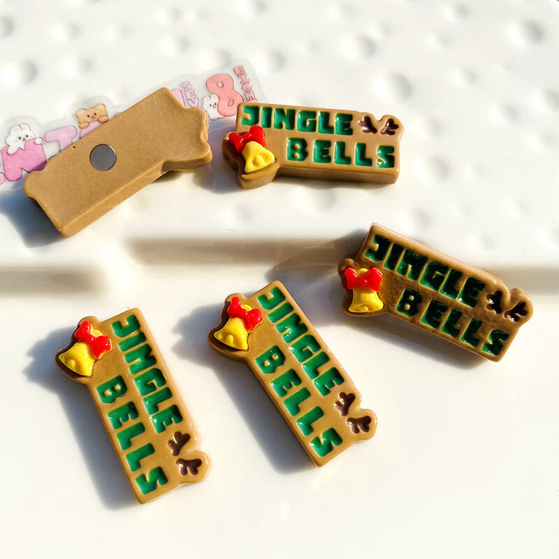 10 бр. Нов подарък за коледен снежен човек Фигурка от смола Хладилник Магнит Стикер за бяла дъска Направи си сам Декорация Кухненски аксесоари