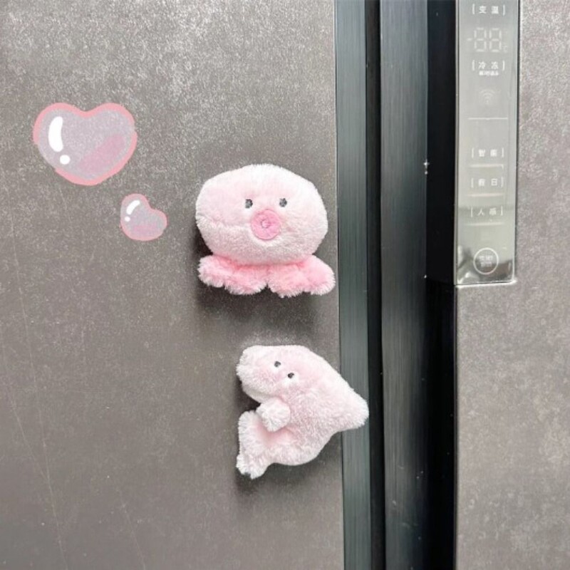 Силен магнит Морски животни Сляпа чанта Сладко плюшено морско животно Магнит за хладилник Лесно залепване Плюшена слепа чанта Орнаменти Аквариум