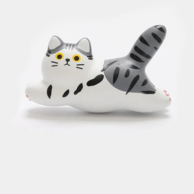 Сладка раирана котка Магнит за хладилник Офис Бяла дъска Карта Бележки Стикер за хладилник Креативна фотостенна магнитна катарама Домашен декор