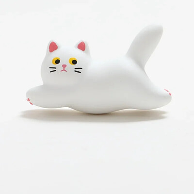 Сладка раирана котка Магнит за хладилник Офис Бяла дъска Карта Бележки Стикер за хладилник Креативна фотостенна магнитна катарама Домашен декор