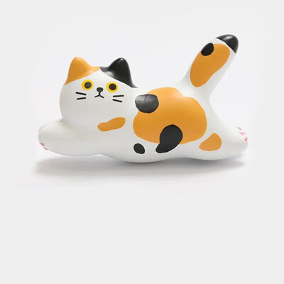 Сладка раирана котка Магнит за хладилник Офис Бяла дъска Карта Бележки Стикер за хладилник Креативна фотостенна магнитна катарама Домашен декор