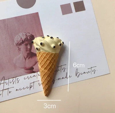 Стикер за хладилник Сладък анимационен триизмерен креативен магнитен стикер симулирана храна, хляб, послание, стикер, магнит