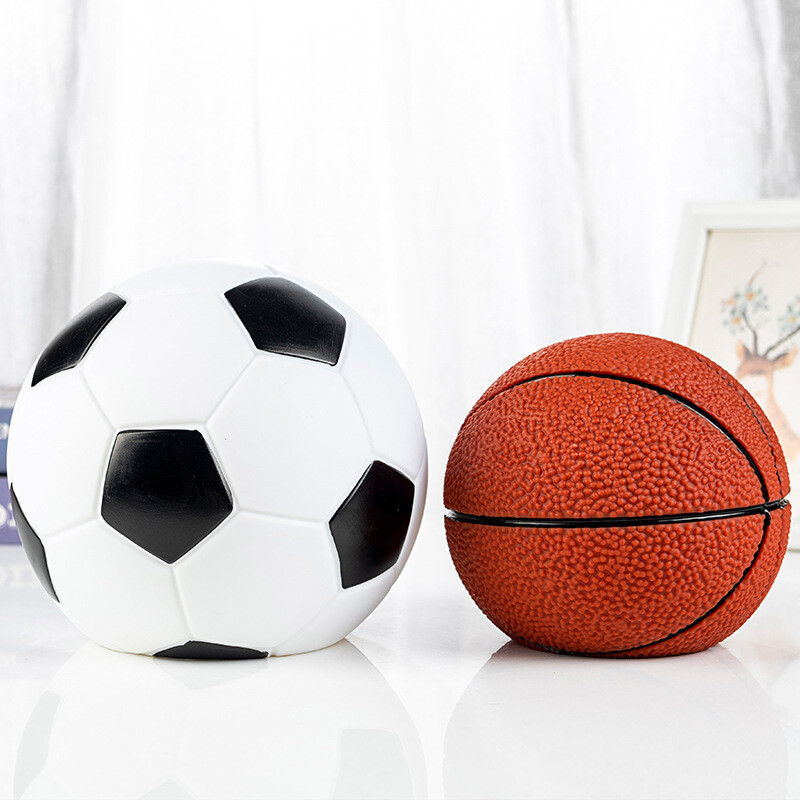 Декоративна касичка във формата на футболна гърне за монети Декорация на банки за спалня