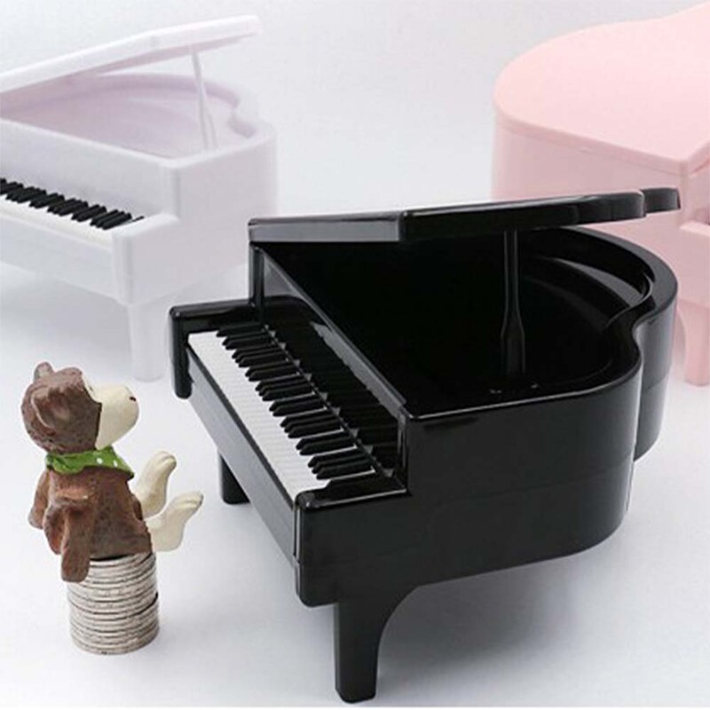 Kasica prasica Kutija za novac u obliku klavira Novčići Kutija za gotovinu Kreativna kasica prasica Desktop ukrasi za spavaću sobu Dječji blagdanski dar