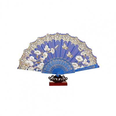 Sklopiva lepeza u vintage stilu, lagana tkanina s cvjetnim uzorkom, ručna lepeza, elegantna prijenosna ručna ventilatora za dekoraciju vjenčanja za zabavu