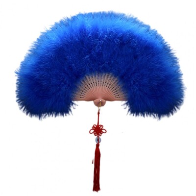 Ručna lepeza od perja Elegantna Cheongsam lepeza od perja s kićankama Ručna lepeza od perja Sklopive lepeze Ukrasi za dom