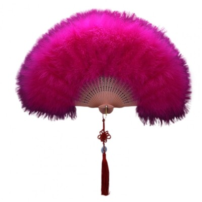 Ručna lepeza od perja Elegantna Cheongsam lepeza od perja s kićankama Ručna lepeza od perja Sklopive lepeze Ukrasi za dom