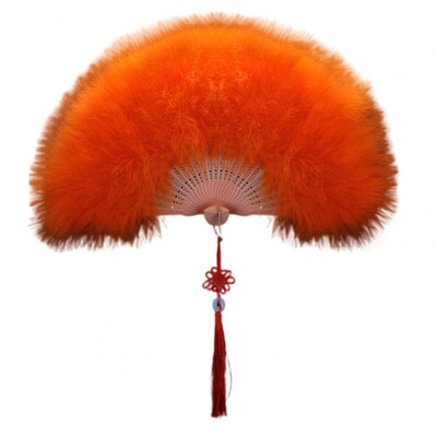 Ručna lepeza od perja Elegantna Cheongsam lepeza od perja s kićankama Ručna lepeza od perja Sklopive lepeze Ukrasi za dom