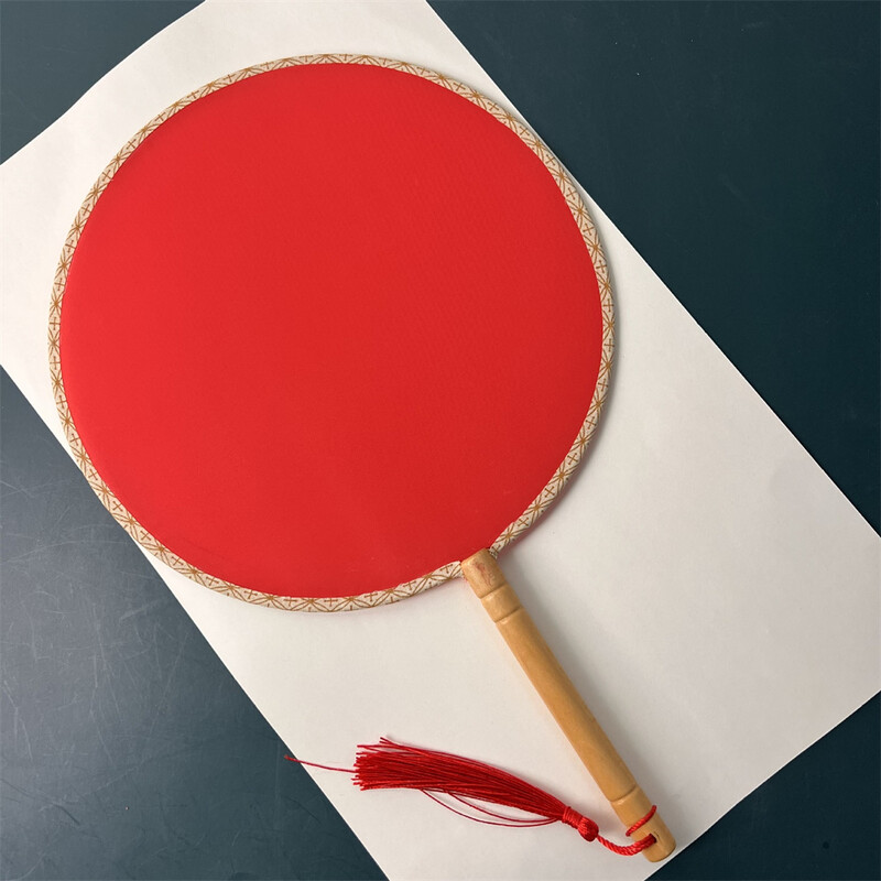 Китайски кръгъл ръчен вентилатор Древен ретро празен копринен DIY вентилатор фотографски реквизит Женски танц Сватбена живопис Парти Начало Декор Арт Занаят